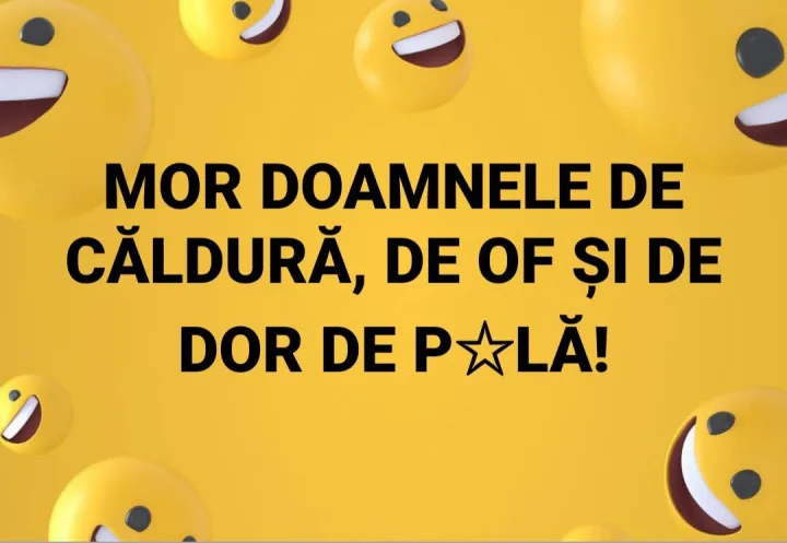 Mor doamnele de caldura, de of si de dor de dordepal p la!