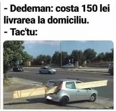 Dedeman: costa 150 lei livrarea la domiciliu.