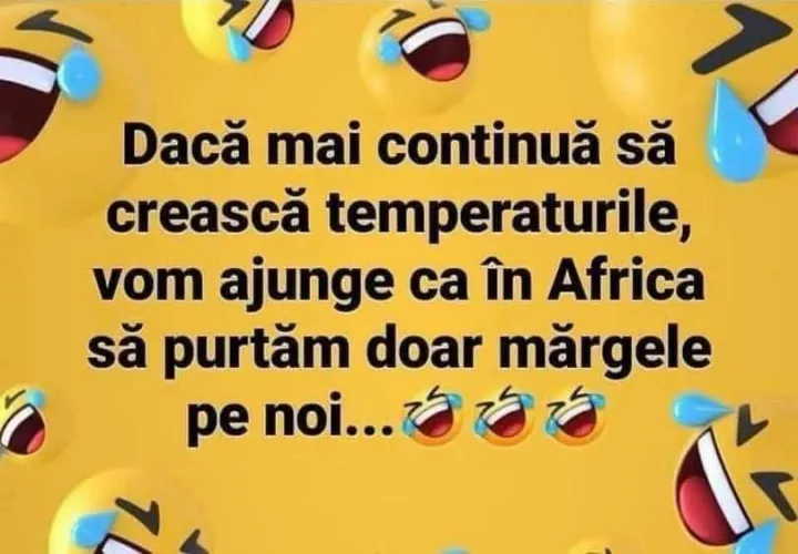 Daca mai continua sa creasca temperaturile, vom ajunge ca in Africa sa purtam doar margele...
