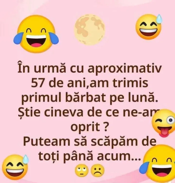 In urma cu aproximativ 57 de ani,am ani, am trimis primul barbat pe luna. Stie cineva de ce...