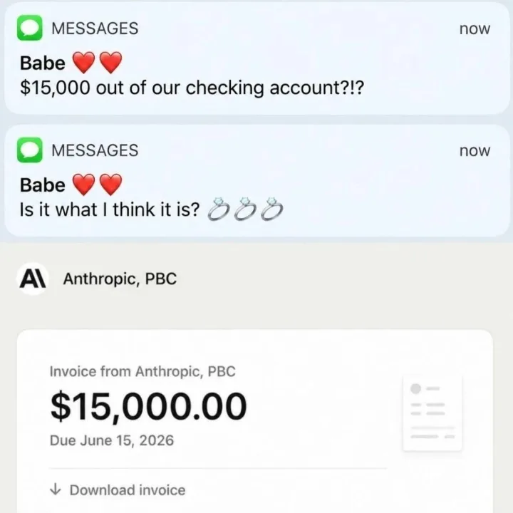 cu bani, telefon si text care spune MESSAGES Babe 15,000 out of our checking account?!? now...
