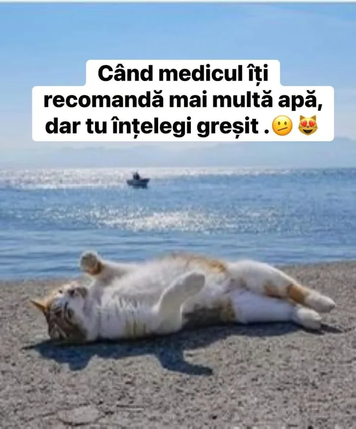 Cand medicul iti recomanda mai multa apa, dar tu intelegi gresit