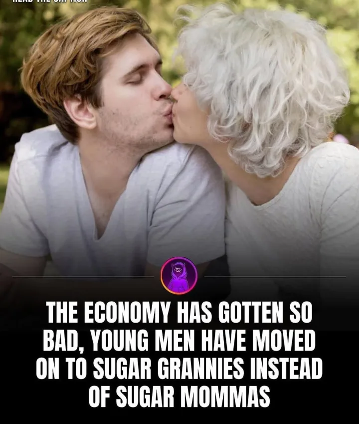 cu unul sau mai multi oameni si text care spune THE ECONOMY HAS GOTTEN SO BAD, YOUNG MEN HA...