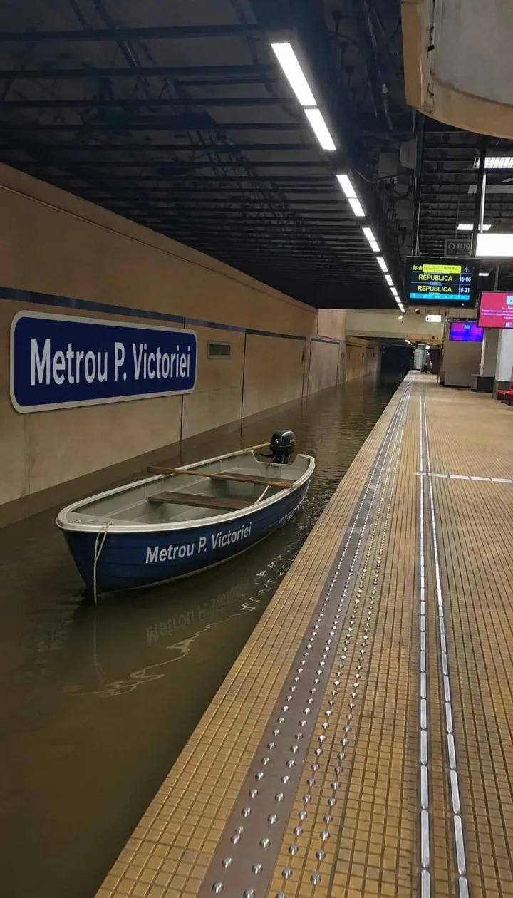 cu tren si text REPUBLICA 10 15:-08 REPUBL/CA 16:31 1 E Metrou MetrouP.Victoriei P. P.Victo...