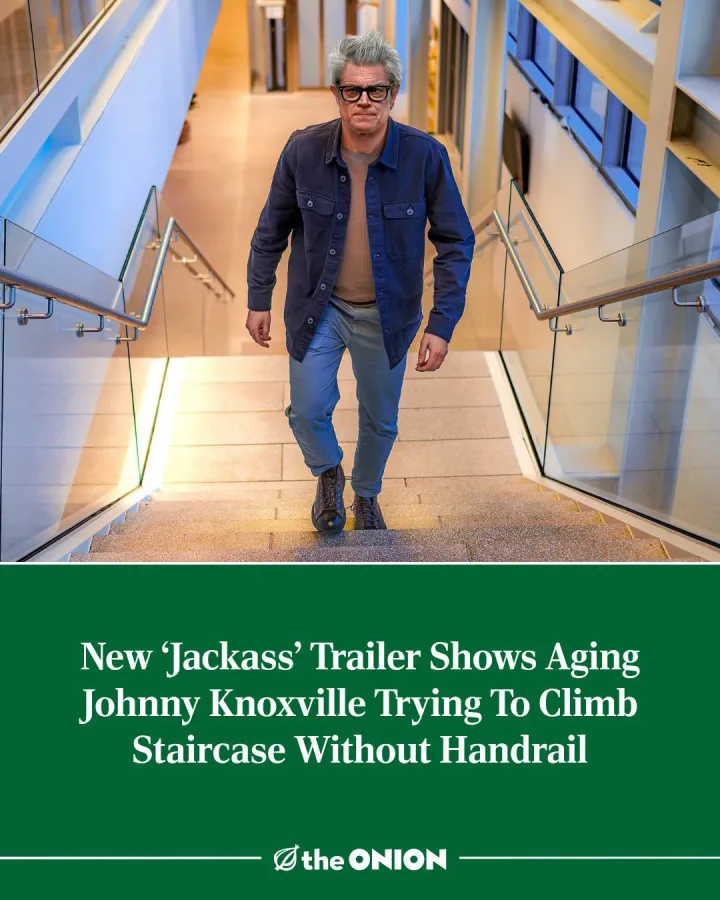 New Jackass Trailer Shows Aging Johnny Knoxville Trying To Climb Staircase Without Handrail