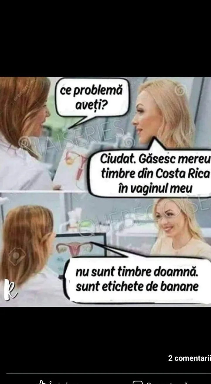 ce problema aveti? Ciudat. Gasesc mereu timbre din Costa Rica in vaginul Te R nu sunt timbr...
